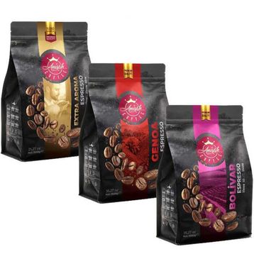 Anisah 1 kg Bolivar Genoa ve Extra Aroma Espresso Çekirdek Kahve (3 adet)