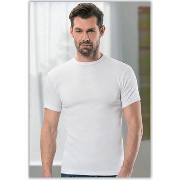 Anıt 1107 0 Yaka Kollu 3 Adet Beyaz Erkek Atlet