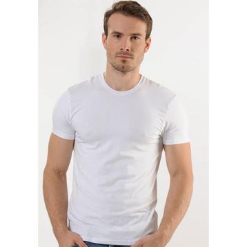 Anıt 1203 Beyaz O Yaka Kollu Erkek Atlet