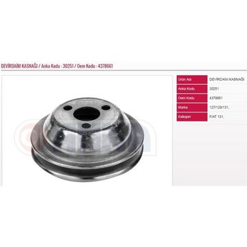 Anka Fiat M131 Devirdaim Kasnağı