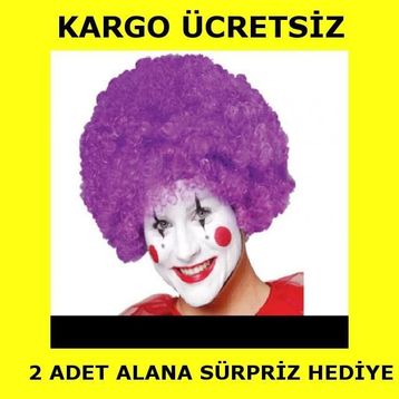 Anka Kabarık Bonus Mor Peruk