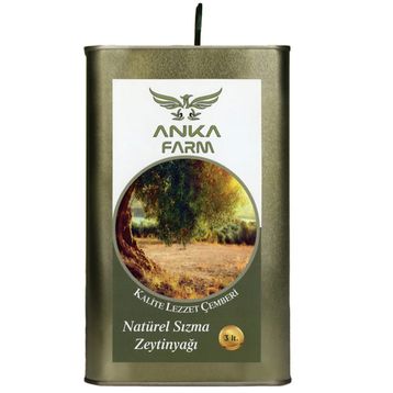Anka Klc Tarım Anka Farm 3 lt Naturel Sızma Zeytinyağı