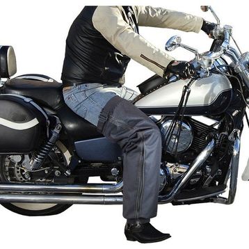 Ankaflex Standart Motorcu Sürücü Pantolonu Sıvı Rüzgar Geçirmez Isı Yalıtımlı Koruyucu Siyah Scooter Motosiklet Dizliği