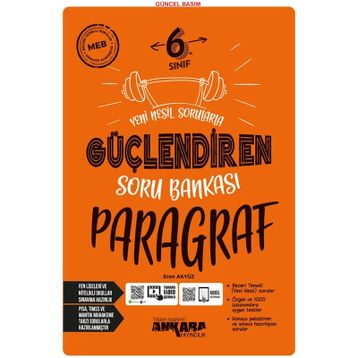 Ankara 6. Sınıf Türkçe Paragraf Güçlendiren Soru Bankası Seti 2023