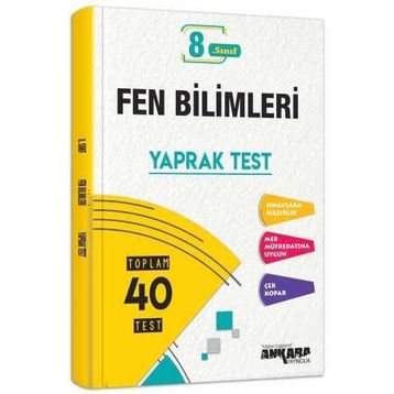 Ankara Yayıncılık 8. Sınıf Fen Bilimleri Yaprak Test
