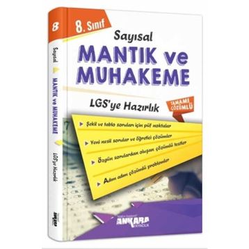 Ankara Yayıncılık 8. Sınıf LGS Sayısal Mantık ve Muhakeme Çözümlü Soru Bankası