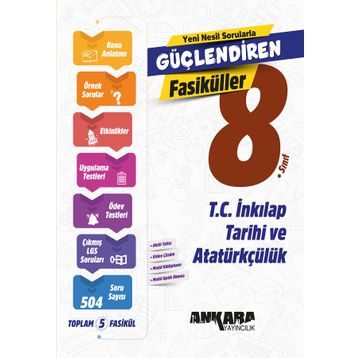 Ankara Yayıncılık Lgs 8. Sınıf T.C. İnkılap Tarihi ve Atatürkçülük Güçlendiren Set Fasiküller