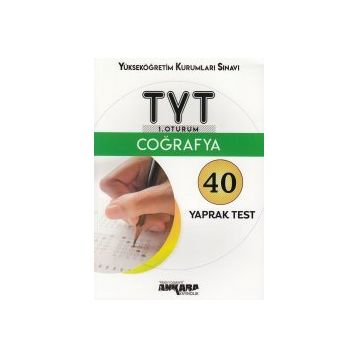 Ankara Yayıncılık Tyt Coğrafya 40 Yaprak Test