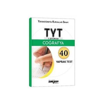 Ankara Yayıncılık Tyt Coğrafya 40 Yaprak Test