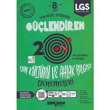 Ankara Yayınları 8. Sınıf Din Kültürü 20 Güçlendiren Deneme