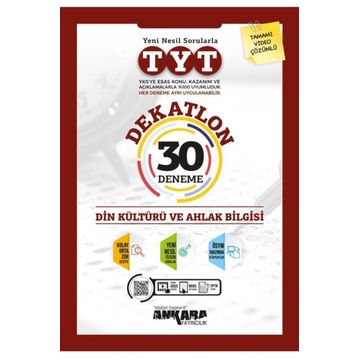 Ankara Yayınları Tyt Din Kültürü Dekatlon 30'lu Deneme Soru Bankası