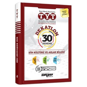 Ankara Yayınları Tyt Din Kültürü Dekatlon 30'lu Deneme Soru Bankası