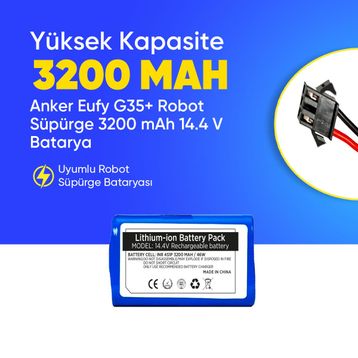 Anker Eufy G35 3200 mAh 14.4V Robot Süpürge Batarya