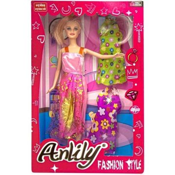 Anlily 02252 Yedek Elbiseli Oyuncak Bebek