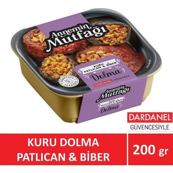 Annemin Mutfağı 200 gr Hazır Yemek Kuru Dolma Patlıcan Biber