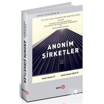 Anonim Şirketler - Osman Oy