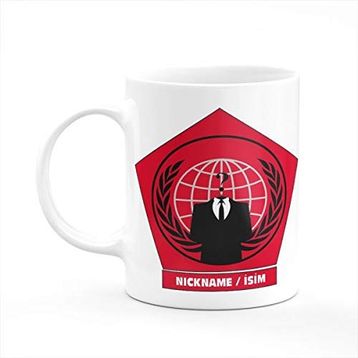 Anonymous Hacker İsme Özel Meslek Kupa Bardak