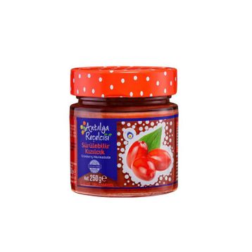 Antalya Reçelcisi 250 gr Sürülebilir Kızılcık Marmeladı