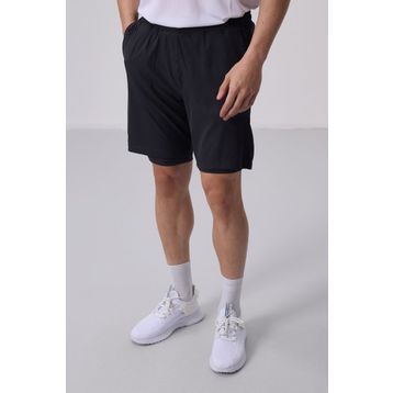 Antrasit Polyester İnce Yumuşak Standart Fit Erkek Taytlı Şort