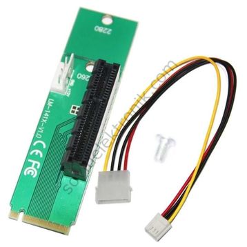 Anunnaki Lm-141x-v1.0 Sürücü M.2 Ngff Pci-e X4 Adaptör Madencilik Kartı