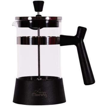 Any Morning FF084 600 ML Gümüş Kahve Bitki Çayı İçin French Press