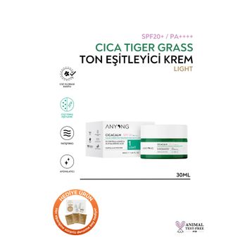 Anyong Cica Tiger Grass Light SPF20 30 ml Ton Eşitleyici ve Kızarıklık Karşıtı Krem