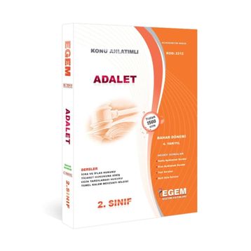 Aöf Adalet 2 Sınıf 4 Yarıyıl Bahar Dönemi Konu Anlatımlı Soru Bankası