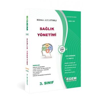 Aöf Sağlık Yönetimi 3 Sınıf Güz Dönemi Konu Anlatımlı Soru Bankası