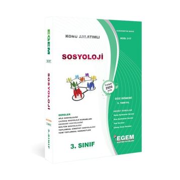 Aöf Sosyoloji 3 Sınıf Güz 5 Dönem Konu Anlatımlı Soru Bankası