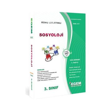 Aöf Sosyoloji 3 Sınıf Güz 5 Dönem Konu Anlatımlı Soru Bankası