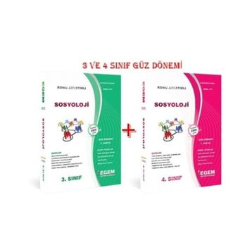 Aöf Sosyoloji 3 ve 4 Sınıf Güz 5 ve 7 Dönem Konu Anlatımlı Soru Bankası