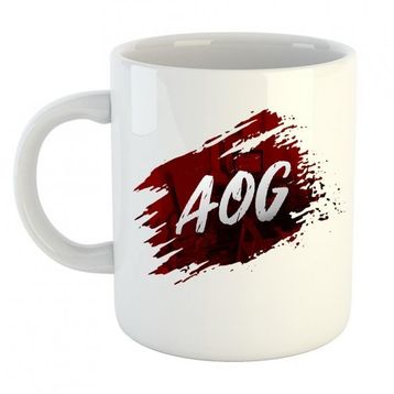 AOG #2 Logo Baskılı Porselen Kupa Bardak