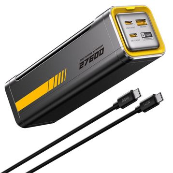 Aohi Starship 27.600 mAh 240w Pd3.1 Akıllı Dijital Göstergeli Siyah Powerbank
