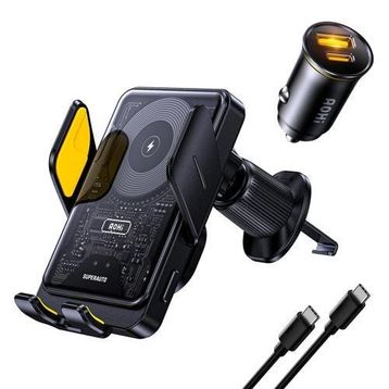 Aohi Superauto 65W Araç İçi Şarjı + 15W Şarj Aleti Handsfree Telefon Tutucu