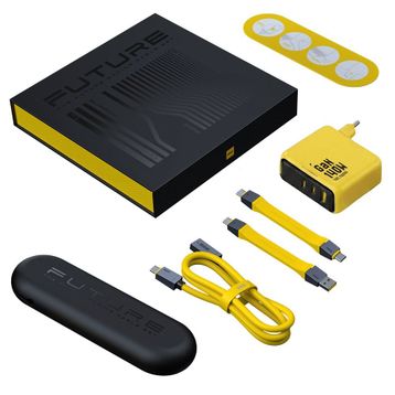 Aohi The Future 240W 4in1 40 GBPS 8K Destekli PD 3.1 USB4 Süper Hızlı Şarj ve Data Kablo + Youth 140W 3 Portlu Şarj Adaptörü Seti
