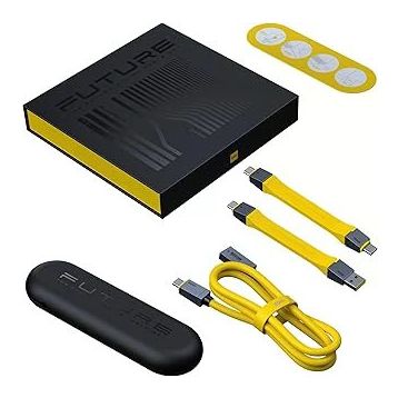 Aohi The Future 240W 4in1 USB-C to USB-C Modüler Uzayabilen 1 mt 40 GBPS 8K Destekli PD 3.1 USB4 Süper Hızlı Şarj ve Data Kablo Seti