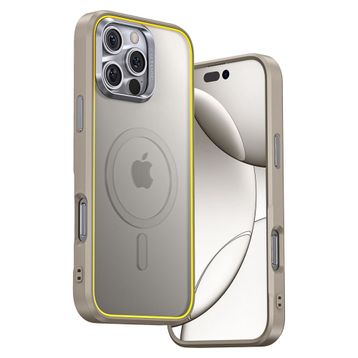 Aohi The Future Iphone 16 Pro Gri Magsafe Uyumlu Desert Titanium Telefon Kılıfı