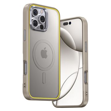 Aohi The Future Iphone 16 Pro Gri Magsafe Uyumlu Desert Titanium Telefon Kılıfı