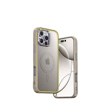 Aohi The Future Iphone 16 Pro Max Magsafe Uyumlu Desert Titanium Gri Telefon Kılıfı