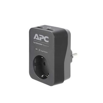 Apc By Schneider Electric PME1WU2B-GR Tekli Siyah Akım Korumalı Priz