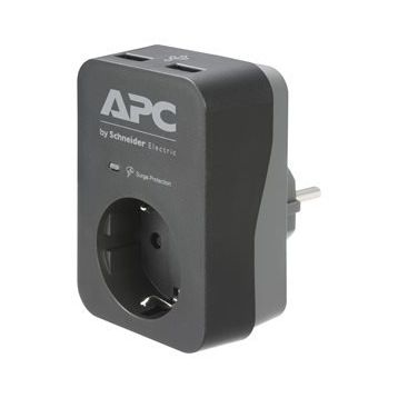 Apc By Schneider Electric PME1WU2B-GR Tekli Siyah Akım Korumalı Priz