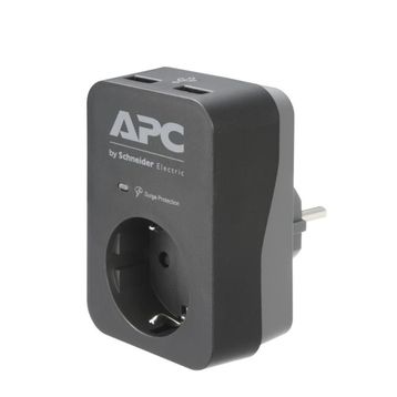 Apc By Schneider Electric PME1WU2B-GR Tekli Siyah Akım Korumalı Priz