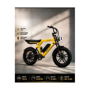 Ape Ryder Colobus Premium 750 W Sarı Elektrikli Bisiklet