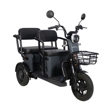 Apec APM5 Metalik Gri Üç Tekerlekli Elektrikli Moped