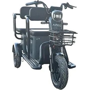 Apec APM5 Metalik Gri Üç Tekerlekli Elektrikli Moped