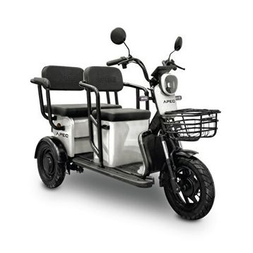 Apec APM5 Sedefli Beyaz Üç Tekerlekli Elektrikli Moped