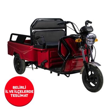 Apec APT4 Kırmızı Üç Tekerlekli Elektrikli Moped