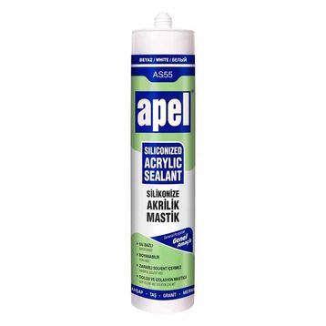 Apel 500 gr Silikonize Akrilik Beyaz Mastik