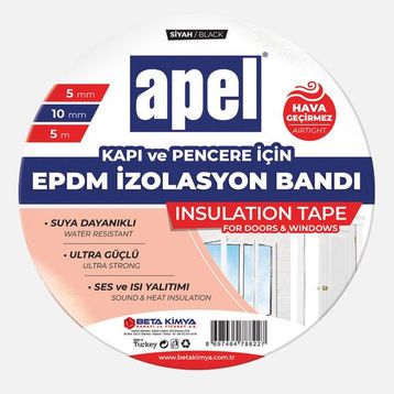 Apel EPDM Siyah 5 mmx10 mmx5 mt Bant
