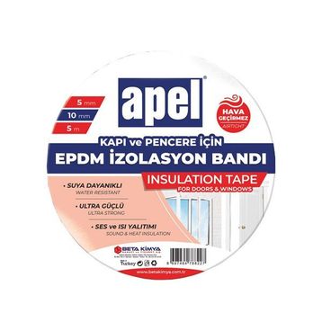 Apel EPDM Siyah 5 mmx10 mmx5 mt Bant